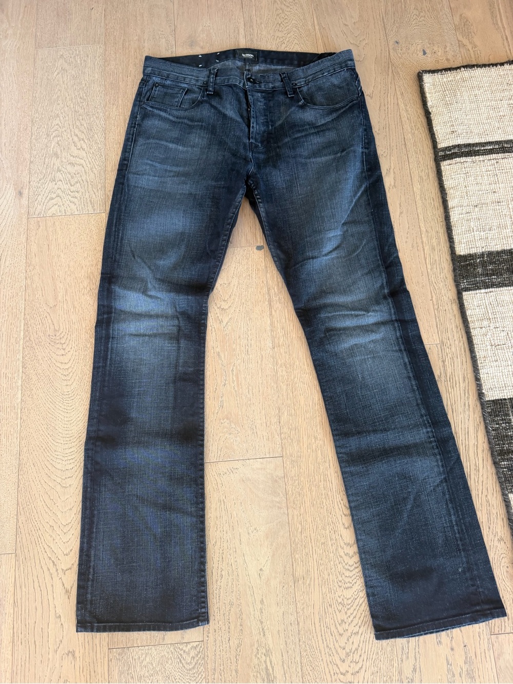 Hudson Jeans Men Beau Micro Bootcut Dark Wash Denim Pants Size 33